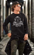 Load image into Gallery viewer, black long sleeve viking tshirt