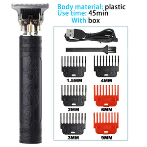 beard trimmer with adaptors for shaving
