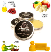 Load image into Gallery viewer, viking beard brand all natural beard balm for men