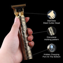 Load image into Gallery viewer, steel rechargeable shaver and trimmer