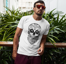 Load image into Gallery viewer, sugar skull tshirt men