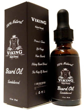 Load image into Gallery viewer, viking beard brand all natural sandalwood beard oil for men