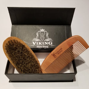 Viking Beard Brand Beard brush and comb set