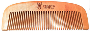 viking beard brand pear wood comb