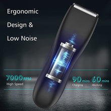 Load image into Gallery viewer, Groin Hair Trimmer for Men - Waterproof Wet/Dry Electric Ball Shaver &amp; Body Groomer
