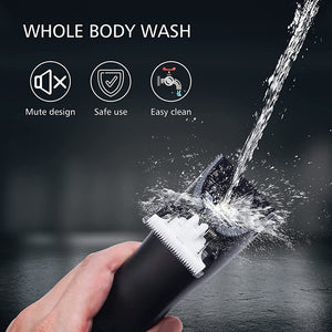 Groin Hair Trimmer for Men - Waterproof Wet/Dry Electric Ball Shaver & Body Groomer
