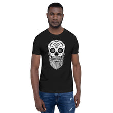 Load image into Gallery viewer, mens-black-sugar-skull-tshirt
