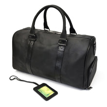 Load image into Gallery viewer, black travel luggage bag
